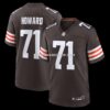 Mens Nike Tytus Howard Brown Cleveland Browns Team Game Jersey