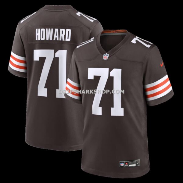 Mens Nike Tytus Howard Brown Cleveland Browns Team Game Jersey