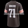 Mens Nike Tytus Howard Brown Cleveland Browns Team Game Jersey