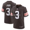 Mens Nike Jerry Jeudy Brown Cleveland Browns Game Jersey