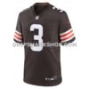 Mens Nike Jerry Jeudy Brown Cleveland Browns Game Jersey