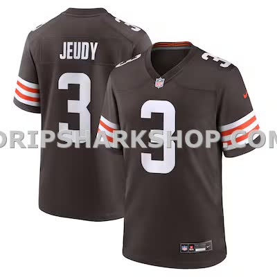 Mens Nike Jerry Jeudy Brown Cleveland Browns Game Jersey