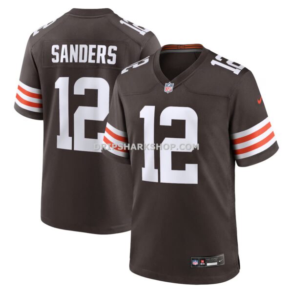 Mens Nike Shedeur Sanders Brown Cleveland Browns 2025 Nfl Draft Game Jersey
