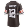 Mens Nike Shedeur Sanders Brown Cleveland Browns 2025 Nfl Draft Game Jersey