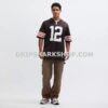 Mens Nike Shedeur Sanders Brown Cleveland Browns 2025 Nfl Draft Game Jersey