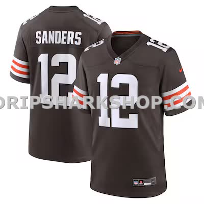 Mens Nike Shedeur Sanders Brown Cleveland Browns 2025 Nfl Draft Game Jersey