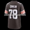 Mens Nike Jack Conklin Brown Cleveland Browns Team Game Jersey