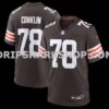 Mens Nike Jack Conklin Brown Cleveland Browns Team Game Jersey