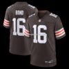 Mens Nike Isaiah Bond Brown Cleveland Browns Team Game Jersey
