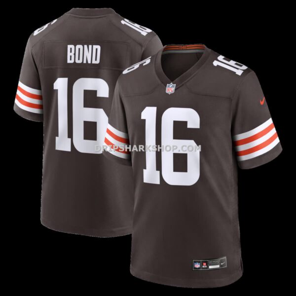Mens Nike Isaiah Bond Brown Cleveland Browns Team Game Jersey