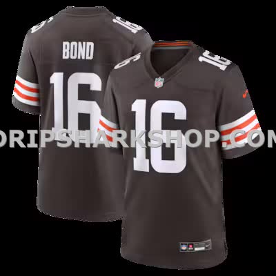 Mens Nike Isaiah Bond Brown Cleveland Browns Team Game Jersey