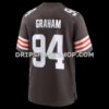 Mens Nike Mason Graham Brown Cleveland Browns Game Jersey