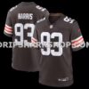 NFL0854f7M01-5b6d50 Mens Nike Shelby Harris Brown Cleveland Browns Team Game Jersey