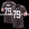 NFL08564cM01-f9ca1d Mens Nike Dawand Jones Brown Cleveland Browns Team Game Jersey