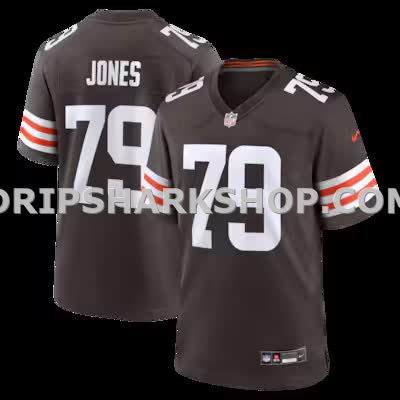 Mens Nike Dawand Jones Brown Cleveland Browns Team Game Jersey