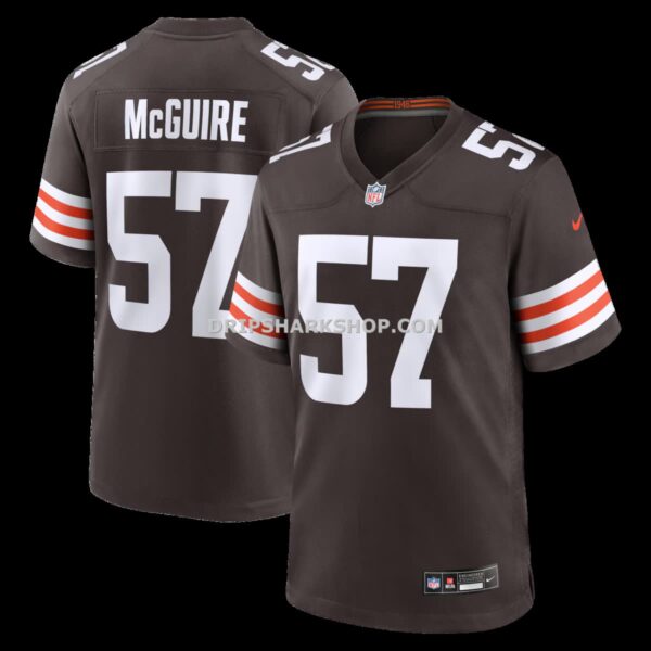 Mens Nike Isaiah Mcguire Brown Cleveland Browns Team Game Jersey