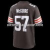 Mens Nike Isaiah Mcguire Brown Cleveland Browns Team Game Jersey