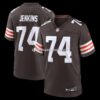 Mens Nike Elgton Jenkins Brown Cleveland Browns Team Game Jersey