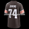 Mens Nike Elgton Jenkins Brown Cleveland Browns Team Game Jersey