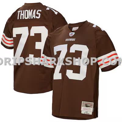 Mens Mitchell And Ness Joe Thomas Brown Cleveland Browns Legacy Replica Jersey