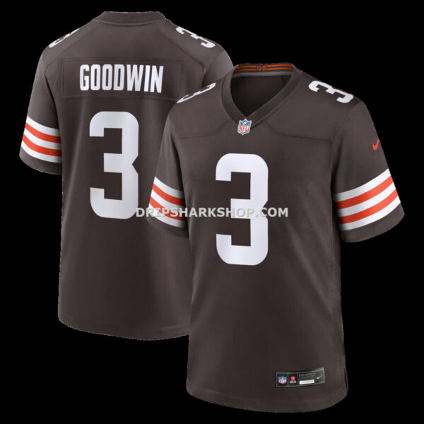 Mens Nike Marquise Goodwin Brown Cleveland Browns Team Game Jersey
