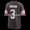 Mens Nike Marquise Goodwin Brown Cleveland Browns Team Game Jersey