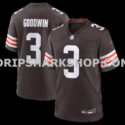Mens Nike Marquise Goodwin Brown Cleveland Browns Team Game Jersey