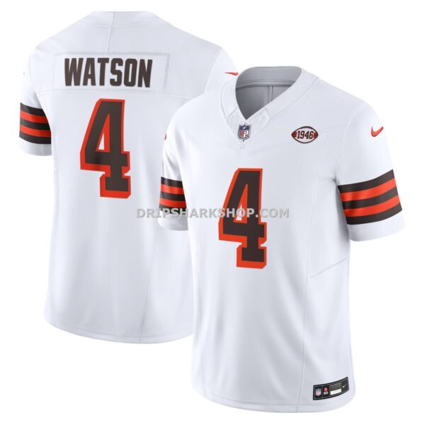 NFL0864f1G04-5f86f8 Mens Nike Deshaun Watson White Cleveland Browns Vapor Fuse Limited Jersey