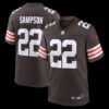 NFL086942G04-be501f Mens Nike Dylan Sampson Brown Cleveland Browns Team Game Jersey