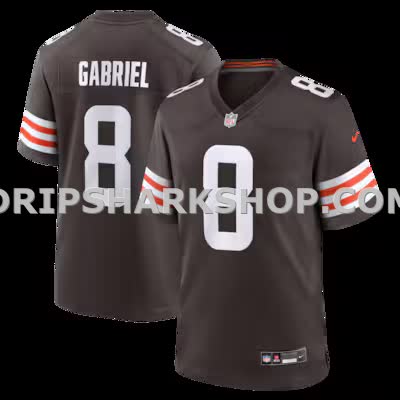 Mens Nike Dillon Gabriel Brown Cleveland Browns Team Game Jersey