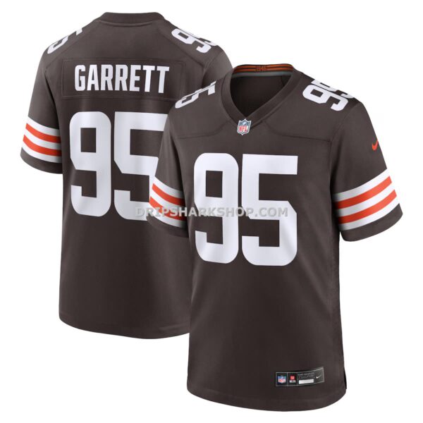 Mens Nike Myles Garrett Brown Cleveland Browns Team Game Jersey