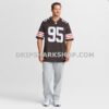 Mens Nike Myles Garrett Brown Cleveland Browns Team Game Jersey