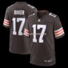 Mens Nike Jerome Baker Brown Cleveland Browns Team Game Jersey