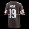 Mens Nike Bernie Kosar Brown Cleveland Browns Game Retired Player Jersey