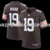 Mens Nike Bernie Kosar Brown Cleveland Browns Game Retired Player Jersey