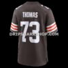 NFL0888efG06-64761f Mens Nike Joe Thomas Brown Cleveland Browns Retired Game Player Jersey