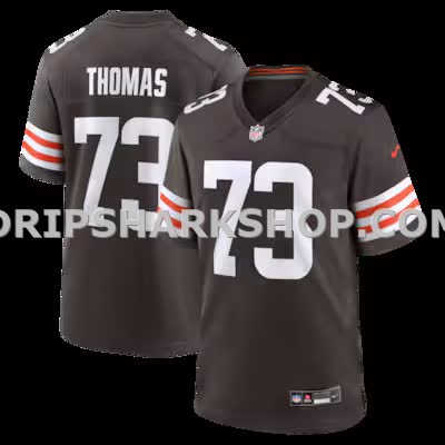 Mens Nike Joe Thomas Brown Cleveland Browns Retired Game Player Jersey