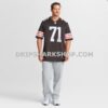 Mens Nike Cornelius Lucas Brown Cleveland Browns Team Game Jersey
