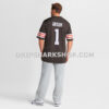 Mens Nike Number 1 Groom Brown Cleveland Browns Game Jersey