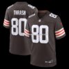 NFL089786G04-9a7031 Mens Nike Jamari Thrash Brown Cleveland Browns Team Game Jersey