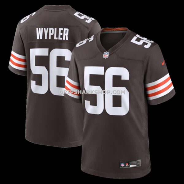 Mens Nike Luke Wypler Brown Cleveland Browns Team Game Jersey