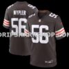 Mens Nike Luke Wypler Brown Cleveland Browns Team Game Jersey