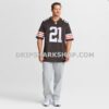 NFL089e9aG10-f96dd3 Mens Nike Denzel Ward Brown Cleveland Browns Player Game Jersey