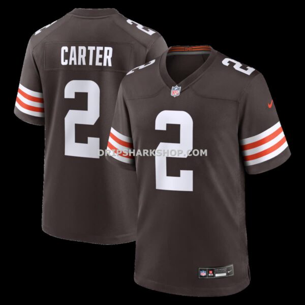Mens Nike Deandre Carter Brown Cleveland Browns Team Game Jersey