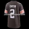 Mens Nike Deandre Carter Brown Cleveland Browns Team Game Jersey