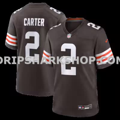 Mens Nike Deandre Carter Brown Cleveland Browns Team Game Jersey