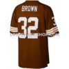 NFL08a795G02-8a244b Mens Mitchell And Ness Jim Brown Brown Cleveland Browns Big And Tall 1963 Retired Player Replica Jersey Pi4426000