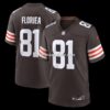 Mens Nike Luke Floriea Brown Cleveland Browns Team Game Jersey