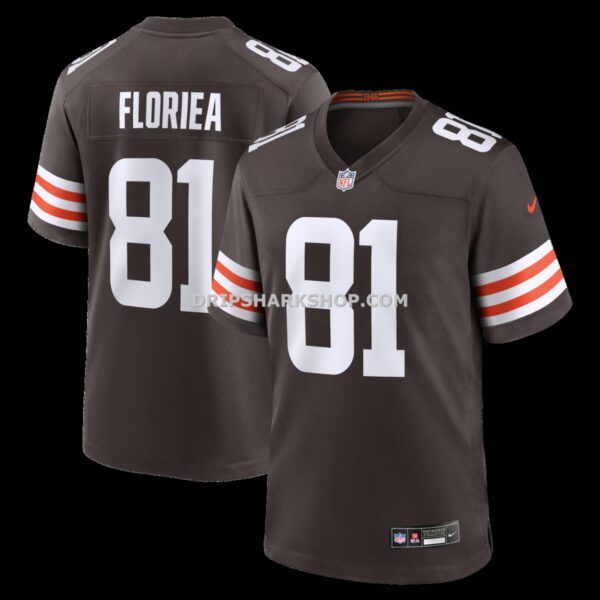 Mens Nike Luke Floriea Brown Cleveland Browns Team Game Jersey