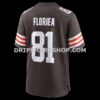 Mens Nike Luke Floriea Brown Cleveland Browns Team Game Jersey